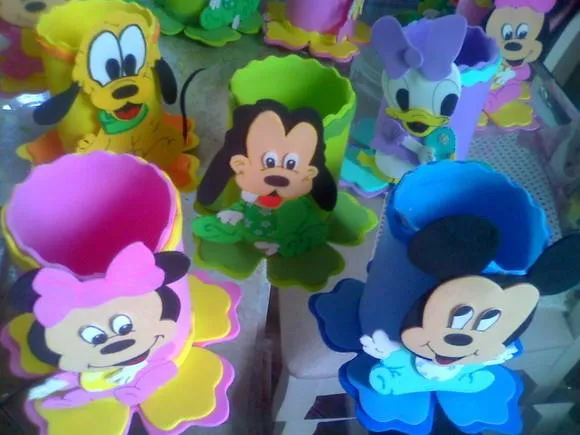 Como hacer centros de mesa de Mickey bebé - Imagui Como hacer centros de mesa de Mickey bebé - Imagui