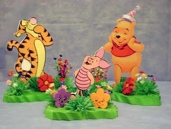 Centros de mesa para cumpleaños de Winnie de Pooh - Imagui