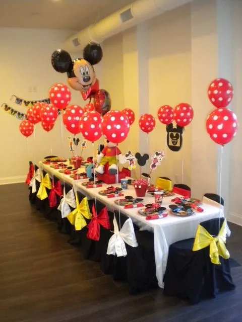 Adornos de Mickey Mouse para mesa - Imagui