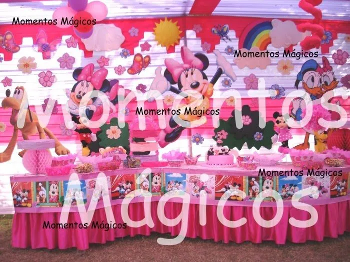 Adornos de Minnie Mouse para fiestas infantiles - Imagui