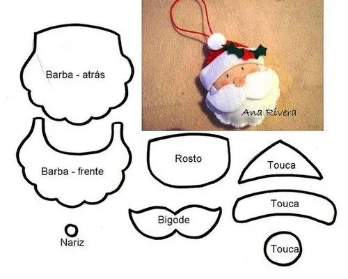 Adornos de Navidad de fieltro 2015 - Manualidades Adornos de Navidad de fieltro 2015 - Manualidades