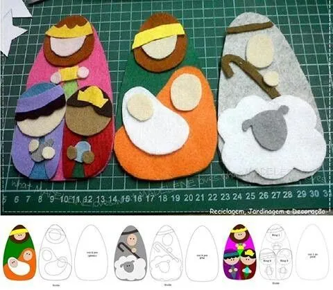 Adornos de Navidad con fieltro | Cosas que me encantan ... Adornos de Navidad con fieltro | Cosas que me encantan ...