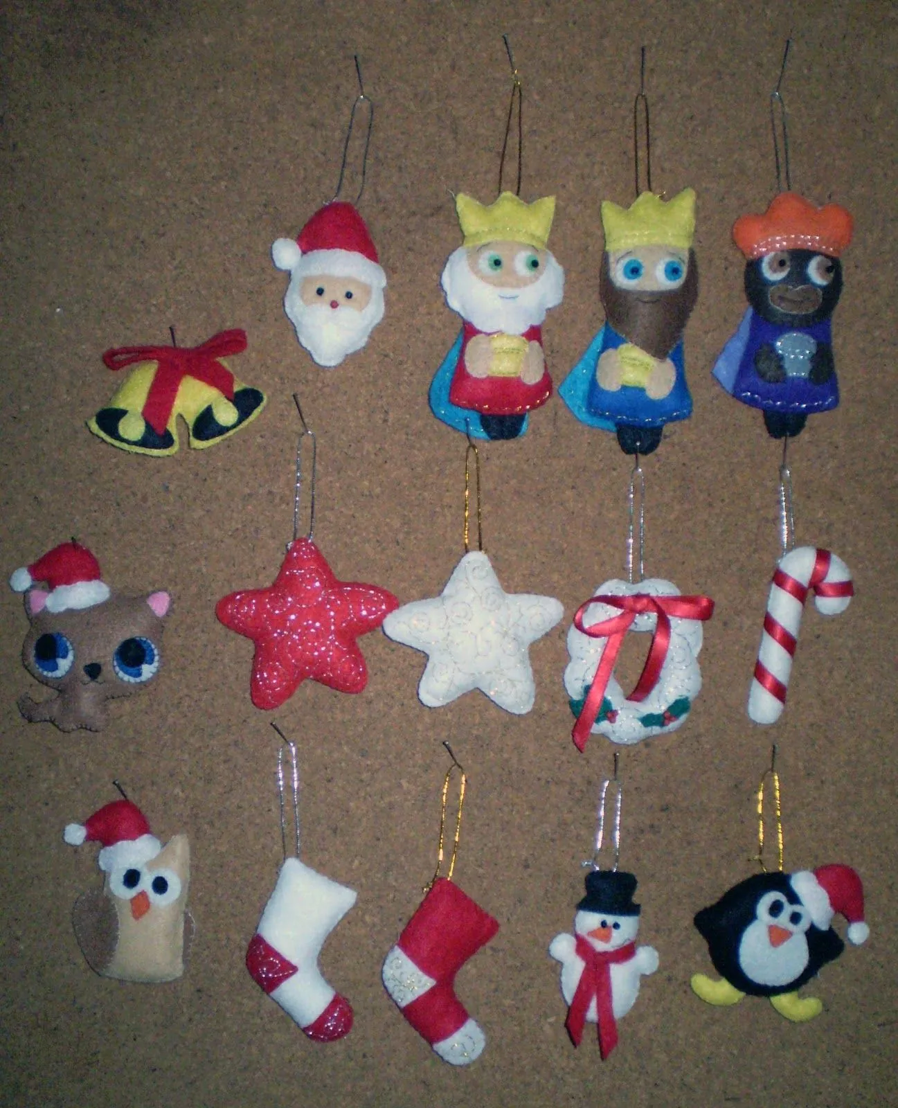 Adornos de Navidad en fieltro - Imagui