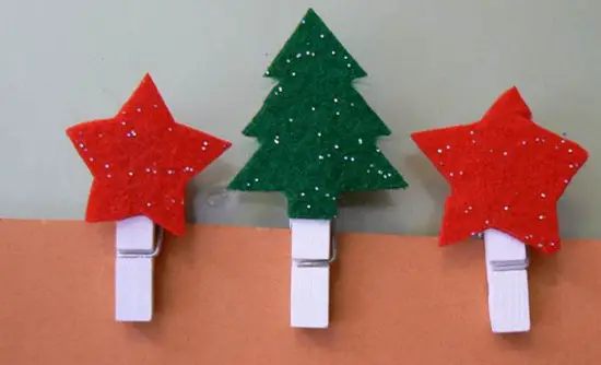 Adornos de navidad con pinzas de madera - Manualidades Infantiles Adornos de navidad con pinzas de madera - Manualidades Infantiles