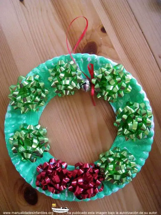 Adornos de navidad con platos de papel - Manualidades Infantiles Adornos de navidad con platos de papel - Manualidades Infantiles