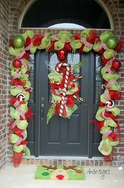 Adornos de navidad para puertas - Imagui