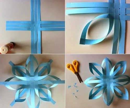 Cómo hacer adornos de papel colgantes ~ Portal de Manualidades