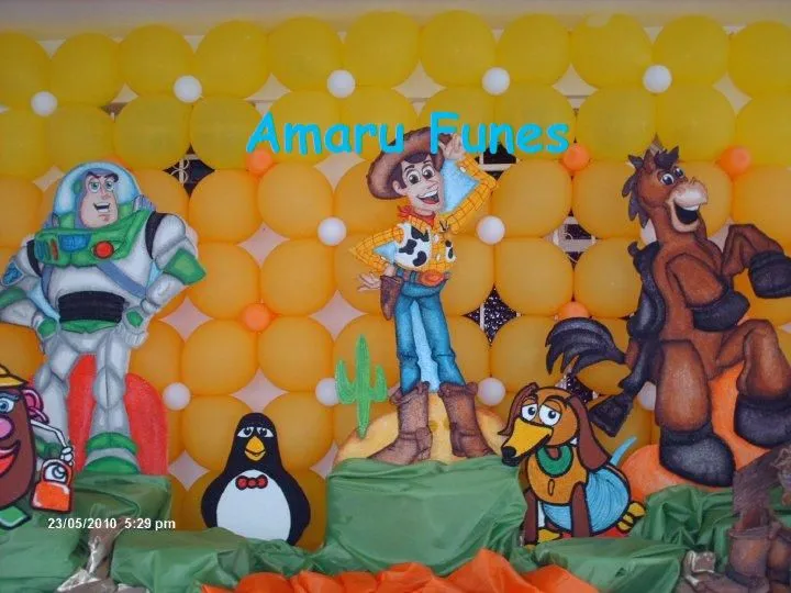 AMARU FUNES DECORACIONES: DECORACION TOY STORY