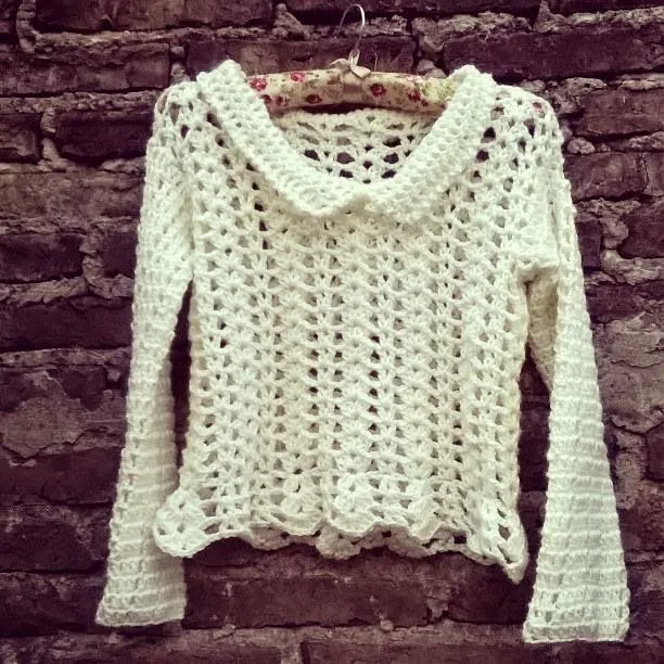 ADRI22: PULLOVER NATURAL CROCHET PASO A PASO ADRI22: PULLOVER NATURAL CROCHET PASO A PASO