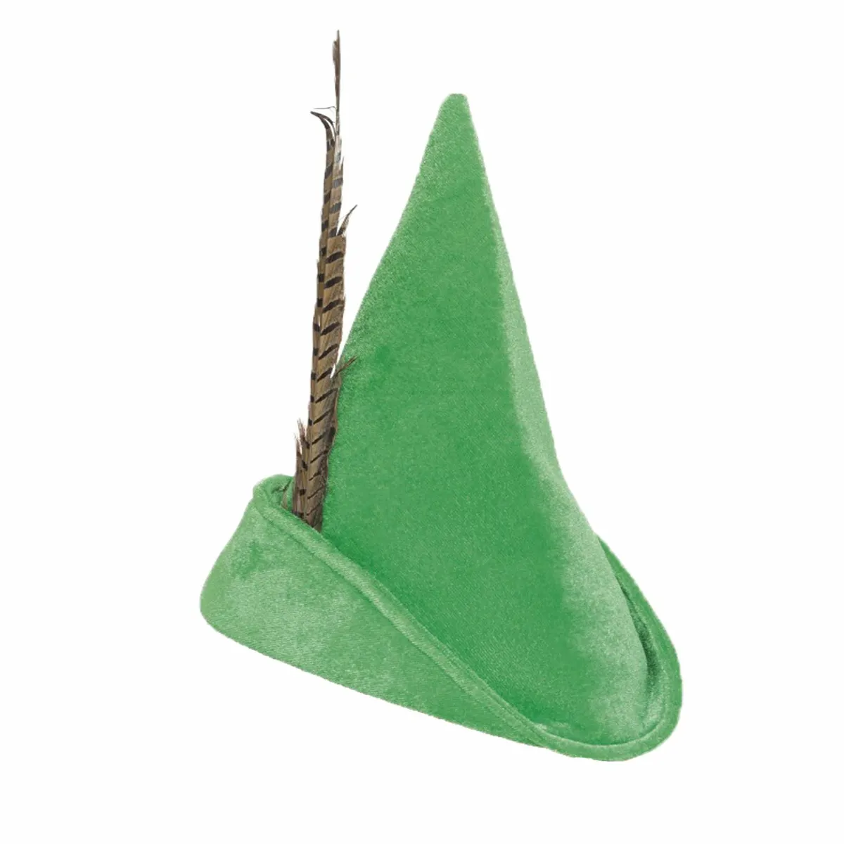 Adulto Robin Hood Verde Pluma Sombrero Cuento de Hadas Pan Fancy Dress  Accessory | eBay