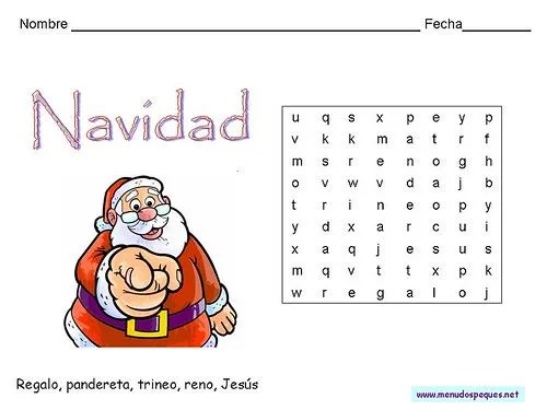 ADVIENTO Y NAVIDAD: Sopa de letras: ¿Encontrarás las cinco palabras? ADVIENTO Y NAVIDAD: Sopa de letras: ¿Encontrarás las cinco palabras?