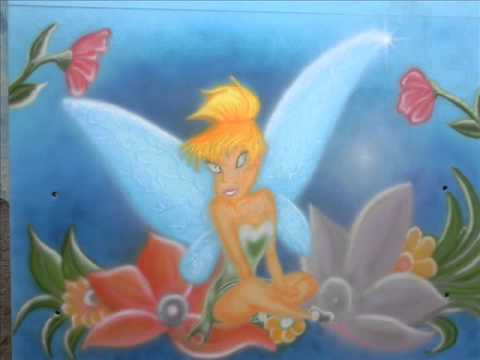 aerografia paso a paso hadas - YouTube