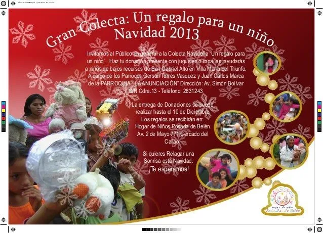 Afiche Colecta Navideña