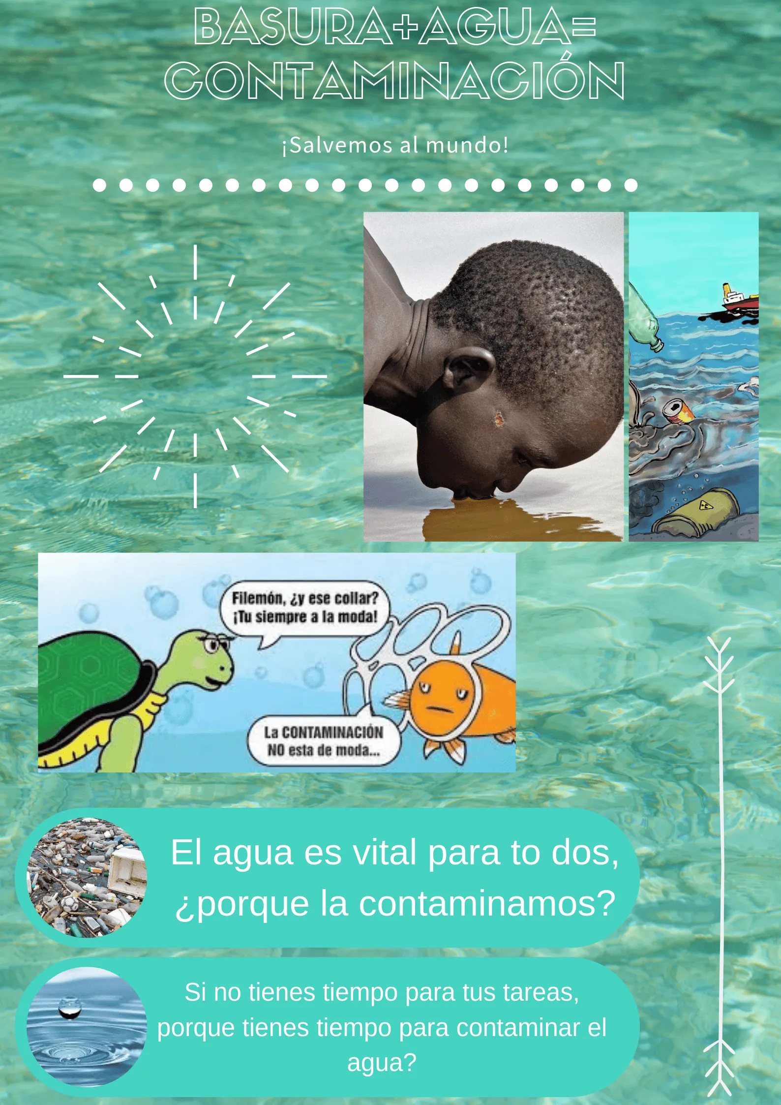 Afiche contaminación de agua | Fish pet, Pets, Animals Afiche contaminación de agua | Fish pet, Pets, Animals
