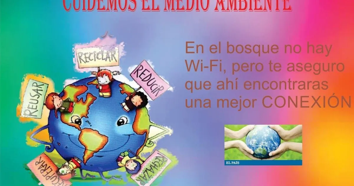 Afiche sobre el cuidado del medio ambiente. Afiche sobre el cuidado del medio ambiente.