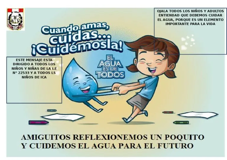 Afiche El Cuidemos El Agua | PDF