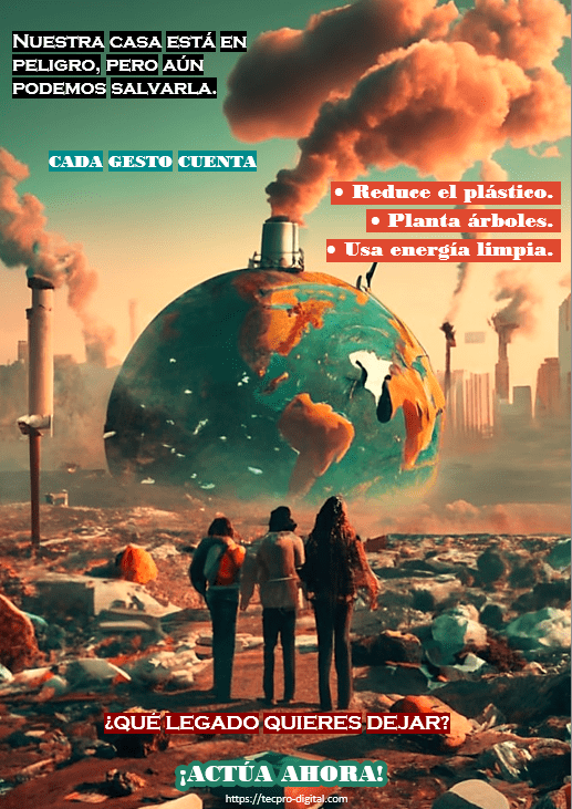 Afiches sobre el cuidado del medio ambiente creativo - Tecpro Digital Afiches sobre el cuidado del medio ambiente creativo - Tecpro Digital