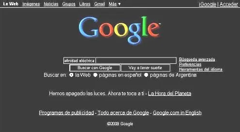 afinidad eléctrica