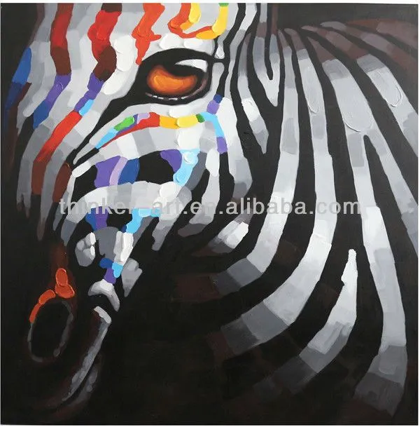 De áfrica abstracto pintura al óleo animal de cebra, caballo hecho ... De áfrica abstracto pintura al óleo animal de cebra, caballo hecho ...
