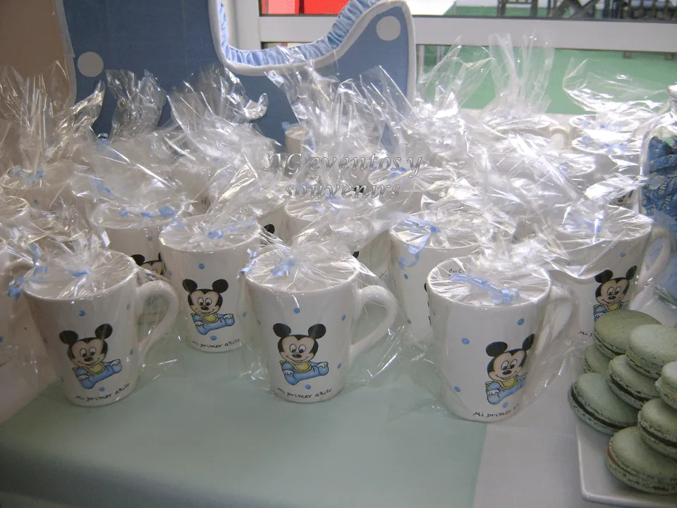 AG Souvenirs: Primer Añito de Lucas con la temática de Baby Mickey !!