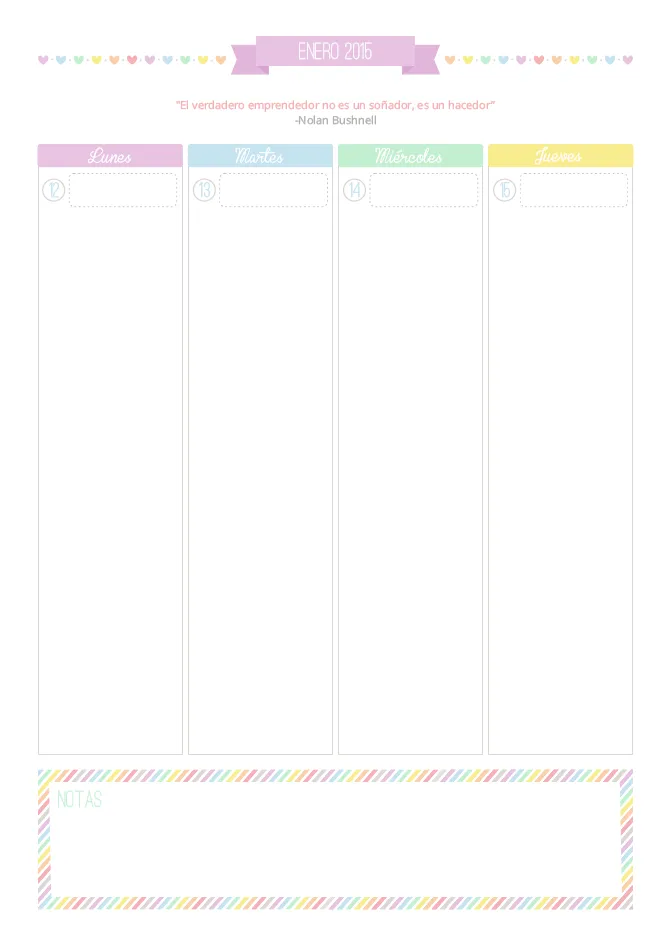 Agenda 2015 | Personalización de Blogs
