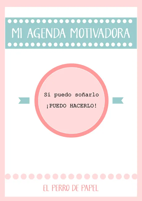 Agenda Motivadora Imprimible Temporada 2014-2015 - Paperblog Agenda Motivadora Imprimible Temporada 2014-2015 - Paperblog