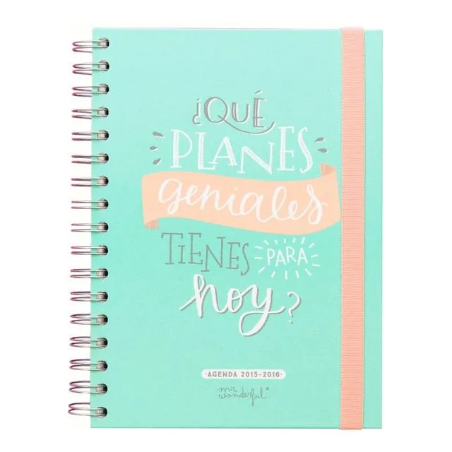 Agenda Mr. Wonderful 2015-2016 ¿Qué Planes Geniales Tienes Para ... Agenda Mr. Wonderful 2015-2016 ¿Qué Planes Geniales Tienes Para ...