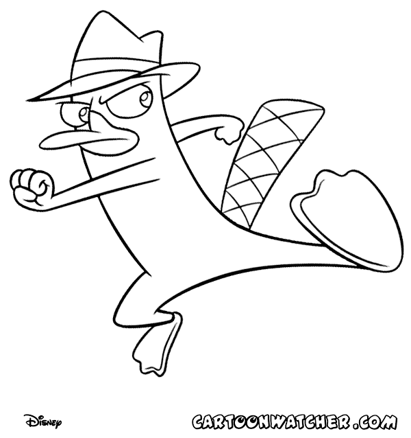Agent P from Phineas and Ferb coloring page - Phineas and Ferb ...