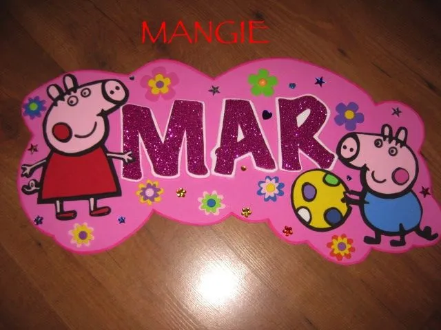 LETRERO GOMA EVA- PEPPA PIG - Artemangie