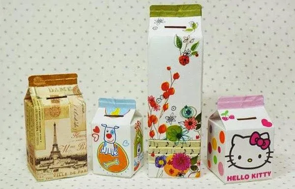 Haz una alcancía reciclando envases tetrapak ~ Solountip.com