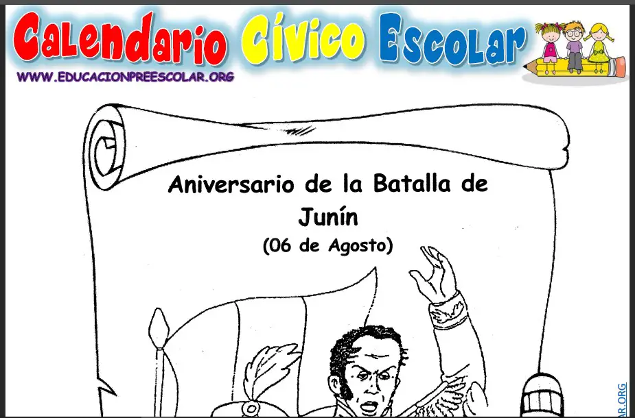 06 de Agosto Batalla de Junín — Educación Preescolar 06 de Agosto Batalla de Junín — Educación Preescolar
