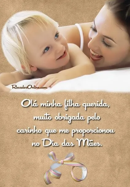 Frases de mae para filha bebé - Imagui