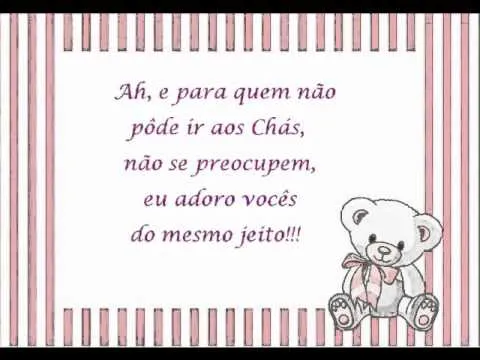 Agradecimento chá de bebé - Imagui