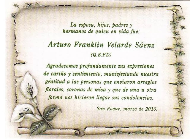 Agradecimientos de condolencias frases - Imagui