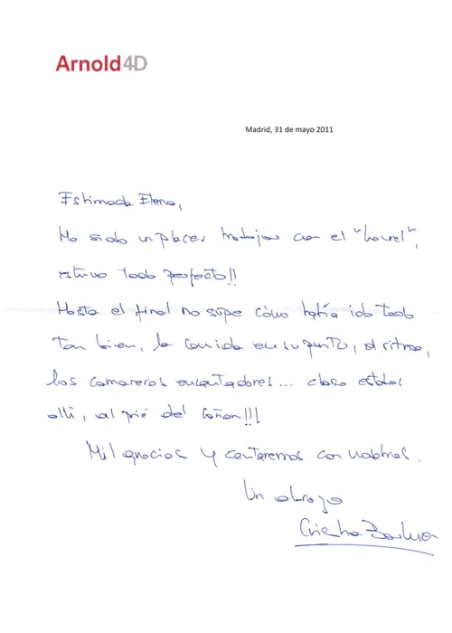 Agradecimientos y opiniones de nuestros clientes de empresa - El ... Agradecimientos y opiniones de nuestros clientes de empresa - El ...