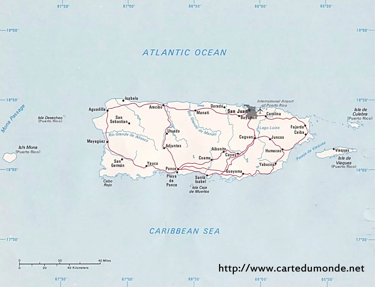 Agrandar el mapa Puerto Rico en el mapa mundial Agrandar el mapa Puerto Rico en el mapa mundial