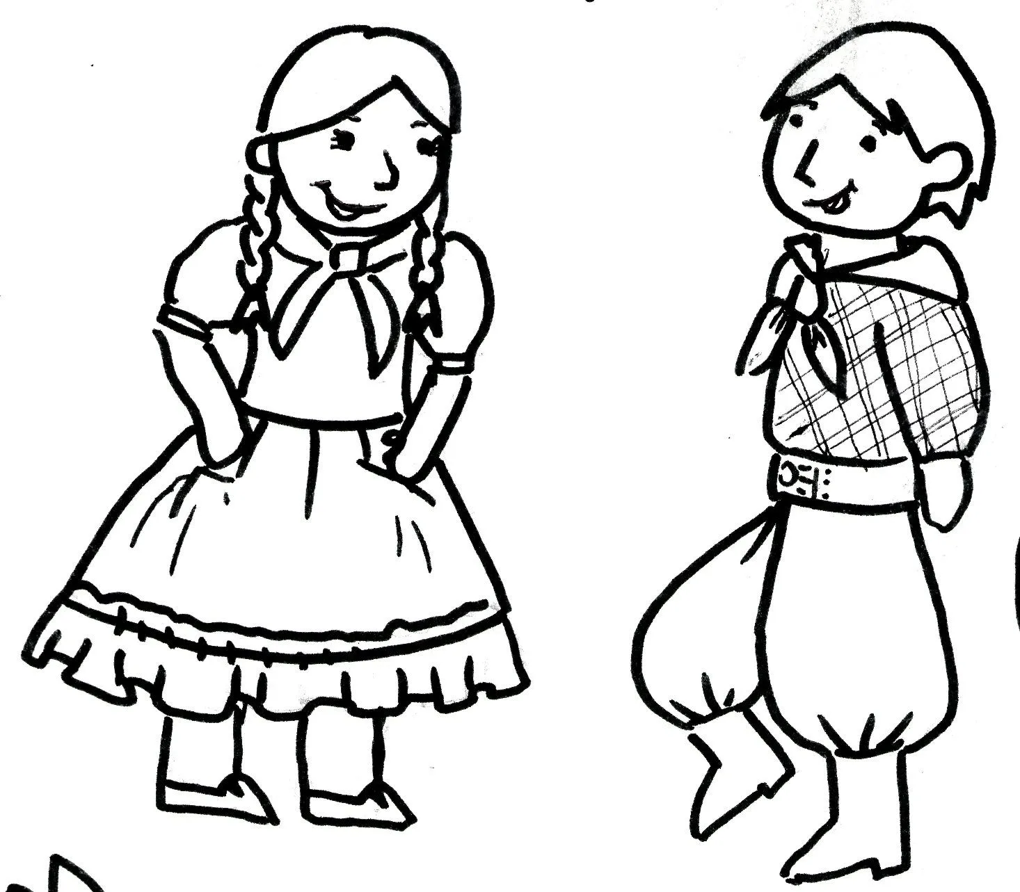 Danza folklórica en dibujos - Imagui