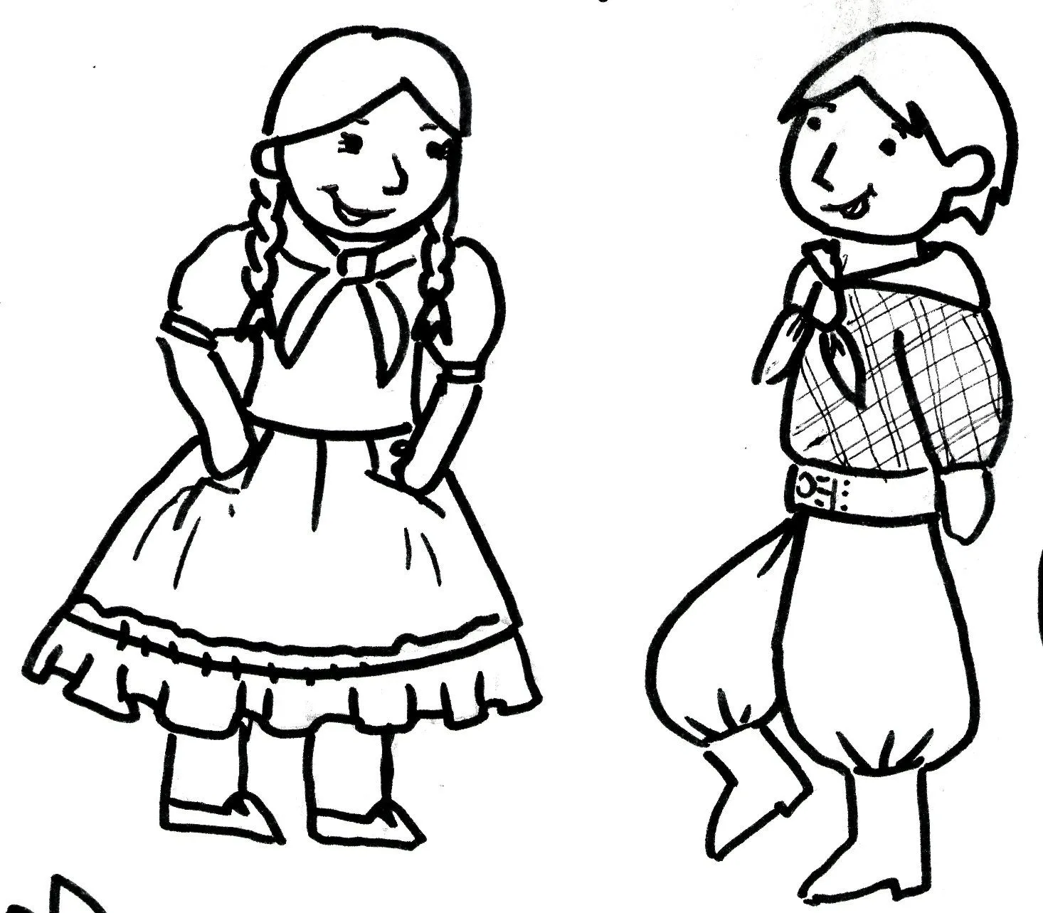 Dibujos para colorear folclor - Imagui