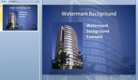 Agregar una marca de agua como fondo de diapositivas PowerPoint ...