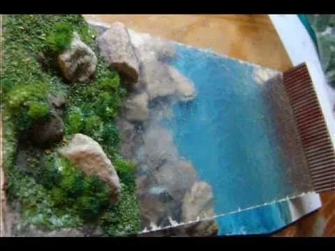 Como Hacer Agua en la Maqueta.wmv - YouTube Como Hacer Agua en la Maqueta.wmv - YouTube