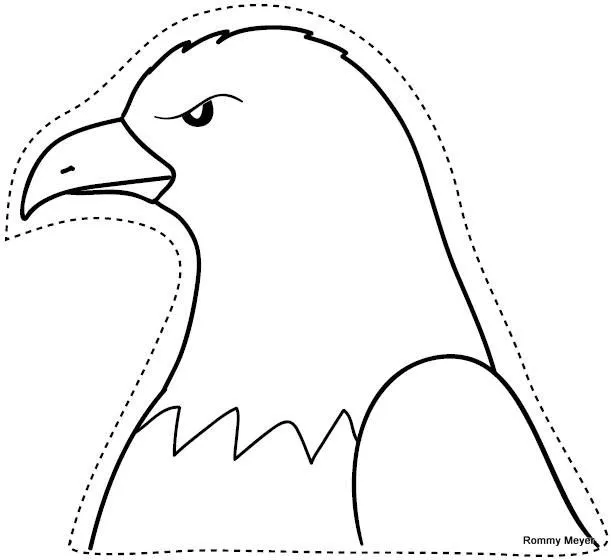 Imágenes y formas para colorear y elaborar materiales » águila 2 Imágenes y formas para colorear y elaborar materiales » águila 2