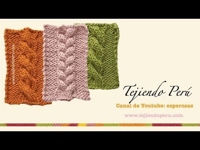 Dos agujas: ochos o trenzas, dos técnicas para realizarlos - YouTube Dos agujas: ochos o trenzas, dos técnicas para realizarlos - YouTube