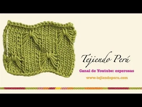 Dos agujas: cómo tejer el punto mariposa - YouTube Dos agujas: cómo tejer el punto mariposa - YouTube