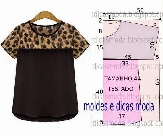 Agulha de ouro Ateliê: OUTRO MOLDE DE BLUSA FÁCIL