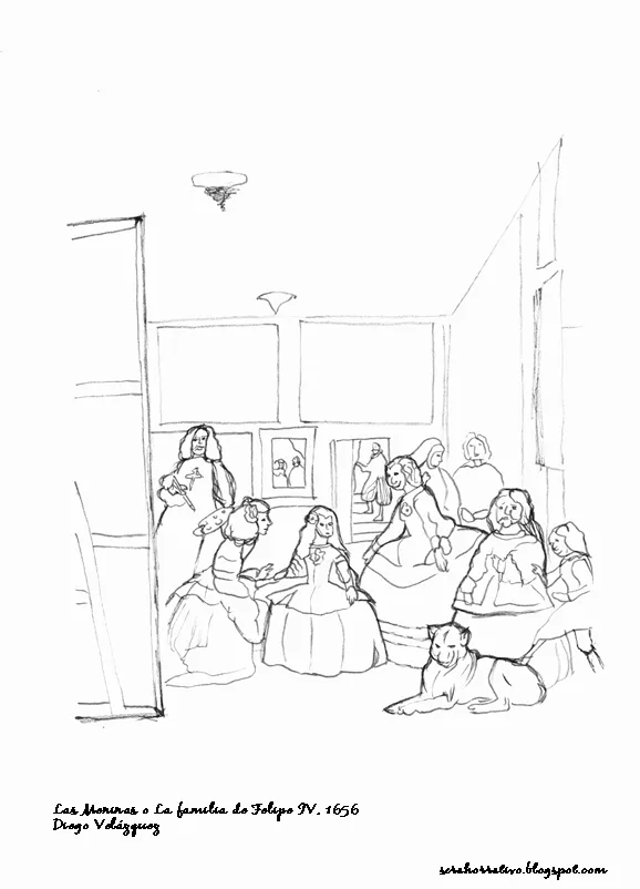 Las meninas de velazquez para colorear - Imagui