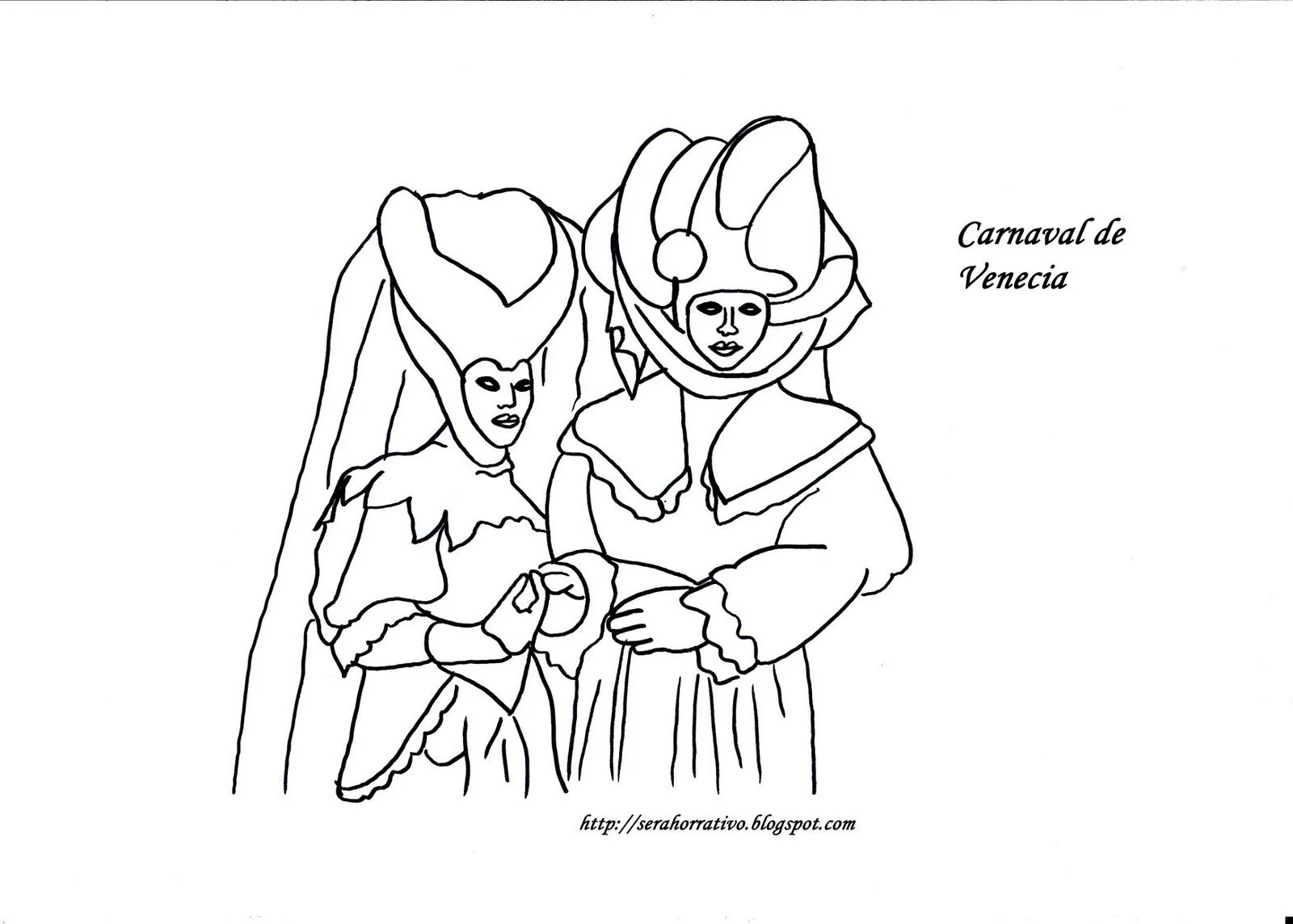Ser ahorrativo: Dibujos gratis para colorear de Carnaval Ser ahorrativo: Dibujos gratis para colorear de Carnaval