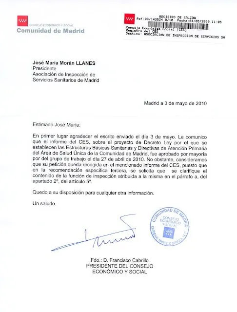 AISSMa.org», Asociación de Inspección de Servicios Sanitarios de ...