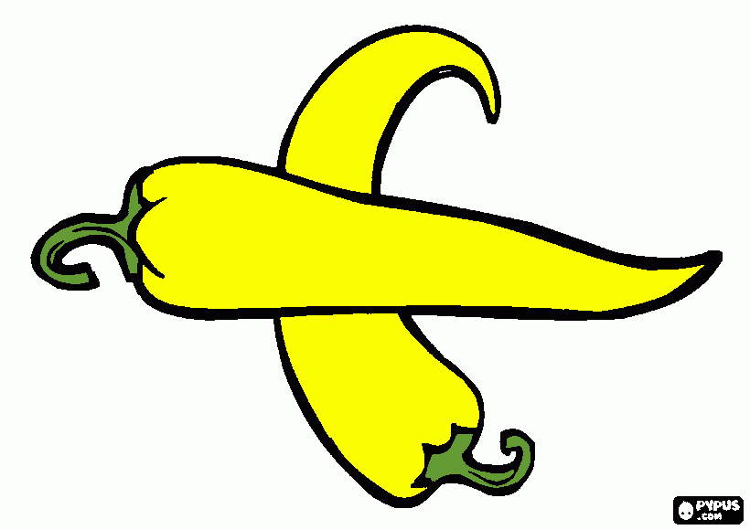 aji para colorear, aji para imprimir