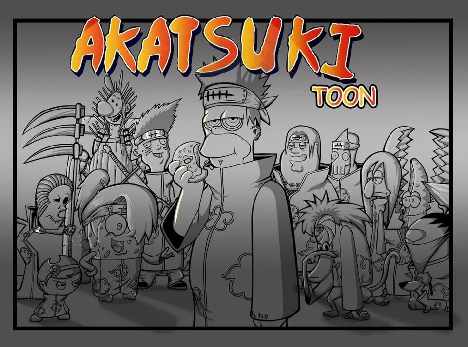 Akatsuki X Simpsons by AlfaMitsu on DeviantArt Akatsuki X Simpsons by AlfaMitsu on DeviantArt