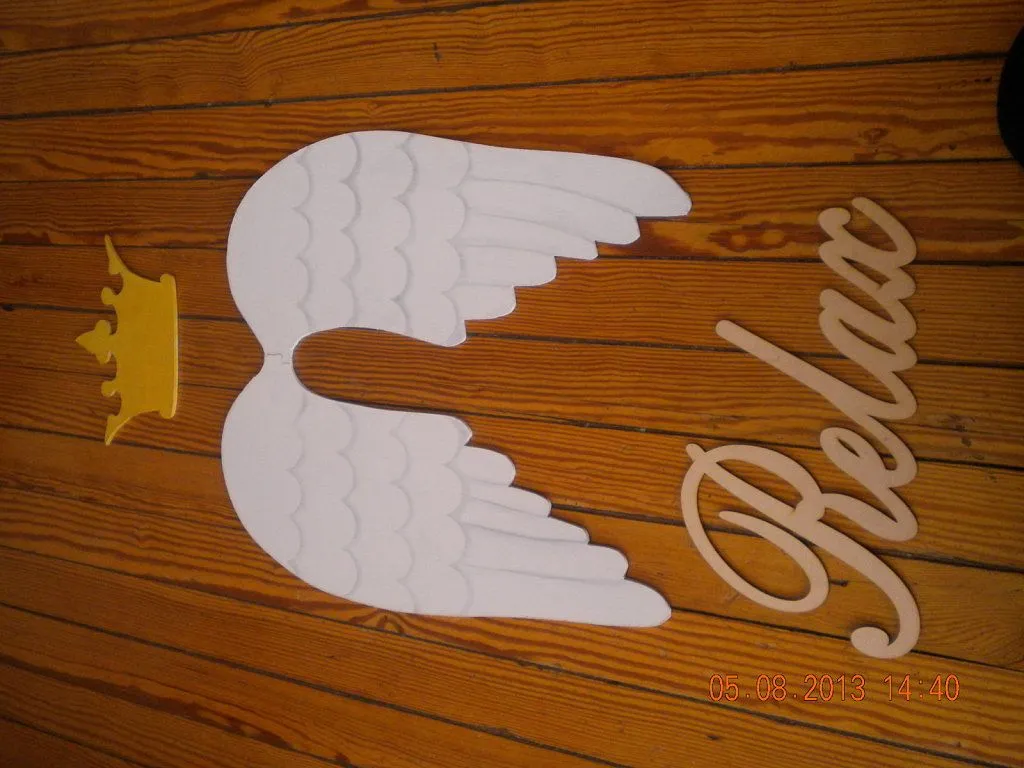 ALAS DE ÁNGEL CON CORONA Y CARTEL RELAX PARA DECORAR CON PAP ... ALAS DE ÁNGEL CON CORONA Y CARTEL RELAX PARA DECORAR CON PAP ...